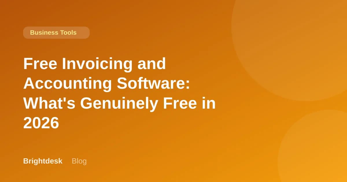 Free Invoicing and Accounting Software: What's Genuinely Free in 2026